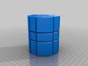 cylinder 3x3 puzzles customized 3d print model - Mito3D