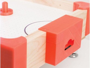 slap shot - hacer su propia mesa de hockey aire juego superior air puck la electrónica juegos disco tira led luz puntuación slapshot tablero madera 3d print model - Mito3D