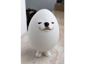 eggdog las esculturas animal meme 3d print model - Mito3D
