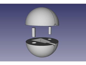 xdeep dump valve handle extension sphere sport outdoors air bladder buoyancy compensator diving scuba wing 3d print model - Mito3D