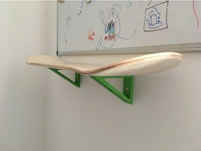 skateboard deck shelf household supplies 3d print model - Mito3D