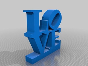 la pop art di amore 25cm 3d print model - Mito3D
