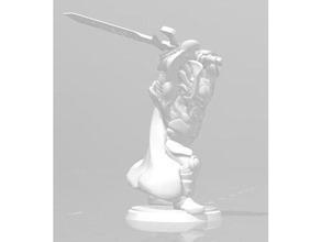 champion dnd mini miniature knight 3d print model - Mito3D