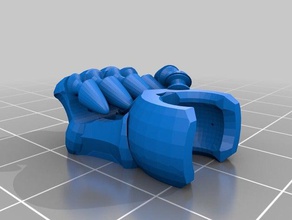 tinkercad iskelet yumruk 3d baskı 3d print model - Mito3D