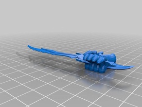 tinkercad skeleton daedric sword 3d printing deadric skyrim 3d print model - Mito3D