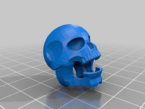 tinkercad esqueleto de la cabeza 3d impresión cráneo 3d print model - Mito3D