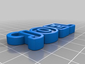 joel nome tag portachiavi 3d print model - Mito3D