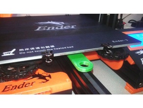 ender 3 another bed handle 3d printer parts leveling creality handlebar 3d print model - Mito3D