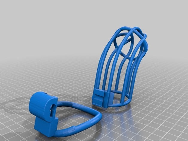 özel 18+ iş ortamına uygun olmayan parametrik iffet kafesimi aracı sahipleri kutuları 3D print model - Mito3D