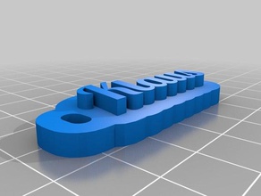 klaus de porte-clés personnalisé 3d print model - Mito3D