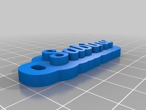 sabine Anahtarlık özelleştirilmiş 3d print model - Mito3D