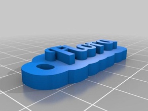 flora Anahtarlık özelleştirilmiş 3d print model - Mito3D