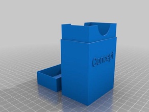 concept card box 2 customized 3d print model - Mito3D