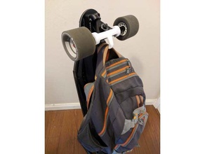 boosted stealth backpack holder sport outdoors boostedboard electric skateboard hanger 3d print model - Mito3D