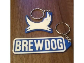 brewdog portachiavi 2 keyfob borsa fascino i chiave a catena key fob anello per chiavi la scozia scozzese 3d print model - Mito3D