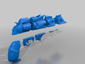 Dorn-hand cannon Schicksal gesplittet Spiele exotische 3d print model - Mito3D