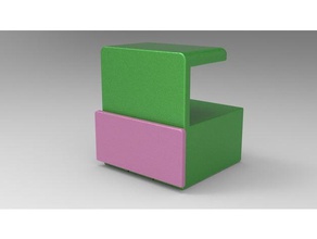 table de tiroir 3d print model - Mito3D