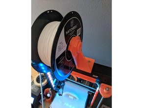 offset spool holder maker select 3d mods monoprice makerselect 3d print model - Mito3D