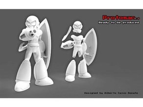 protoman sculture megaman nintendo 3d print model - Mito3D