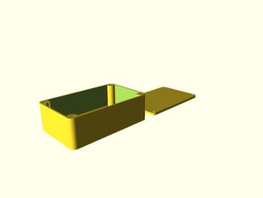 kleine box-cover-Größe können eingestellt über parameter Elektronik 3d print model - Mito3D