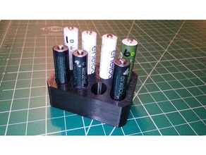 aaa battery stand gadgets 3d print model - Mito3D