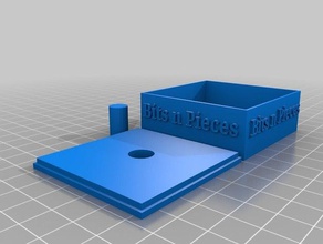 bits pieces box lid 3d printing 3dsen 3d print model - Mito3D