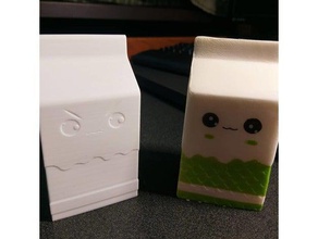 angry cartone di latte cibo bere 3d print model - Mito3D