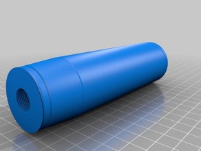 working airsoft silencer hobby 3d print model - Mito3D