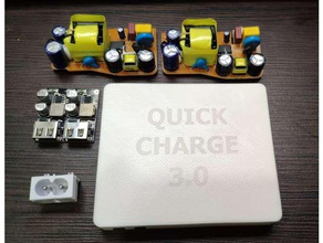 double port de charge rapide en 30 adaptateur les gadgets le chargeur changement 3d print model - Mito3D