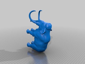 whoolly mammoth animals 3d print model - Mito3D