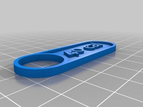 özelleştirilmiş Microsoft Dynamics CRM, etiket fob benim kimlik marker plak Anahtarlık parçaları 3d print model - Mito3D