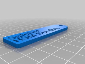 hsm tag - set one customized 3d print model - Mito3D