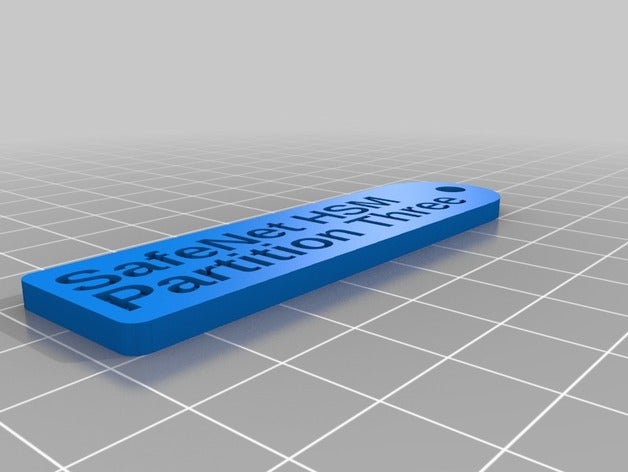 hsm tag partition three organization customized 3D print model - Mito3D