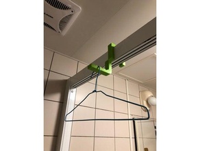 hanger hook bathroom clothes towel 3d print model - Mito3D