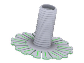 auto-rebobinado soporte de bobina spannerhands sistema mm 3d la impresora accesorios rebobinado automático carrete multi material 3d print model - Mito3D