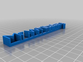 my customized 3d name plate1 sculptures 3d print model - Mito3D