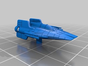 x-wing gamesminiature uma asa montagem star wars starwars xwing miniaturas 3d print model - Mito3D