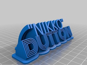 nikko i segni loghi personalizzato 3d print model - Mito3D