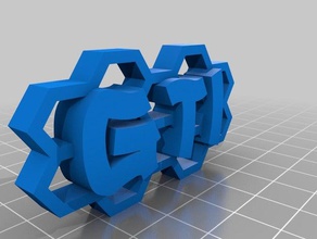 gti keytag keychains vw golf 3d print model - Mito3D