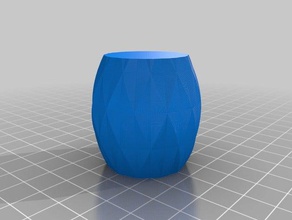 vaso de 40 mm decoração personalizado 3d print model - Mito3D