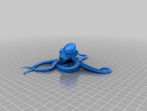 my customized plastic reef 2 random octopus generator decor 3d print model - Mito3D