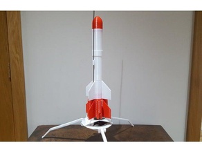 Booster estes modulare Rakete rc Fahrzeuge Raketen Modell-Rakete 3d print model - Mito3D