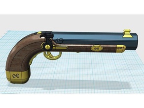 muzzleloader pistol toy game accessories 3d print model - Mito3D