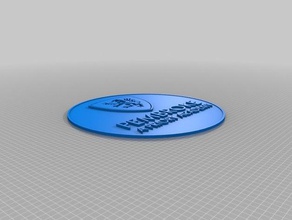 pembroke insigne de l'académie des signes logos 3d print model - Mito3D