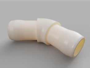 45&deg tubo conector gardena 13 mm micro-gotejamento 3d impressão a 3d print model - Mito3D