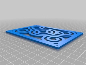 rettangolo di voronoi struttura 3d la stampa lasercut vettoriale 3d print model - Mito3D