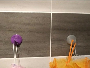 adhesive hook bathroom 3d print model - Mito3D