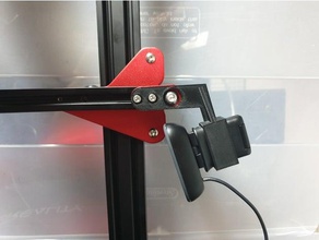 cr10s pro logitech cam mount 3d printer accessories c270 webcam octoprint holder 3d print model - Mito3D