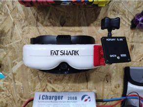 fatshark wall mount 3d print model - Mito3D