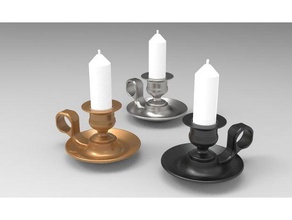 candelabro antiguo decoración vela 3d print model - Mito3D